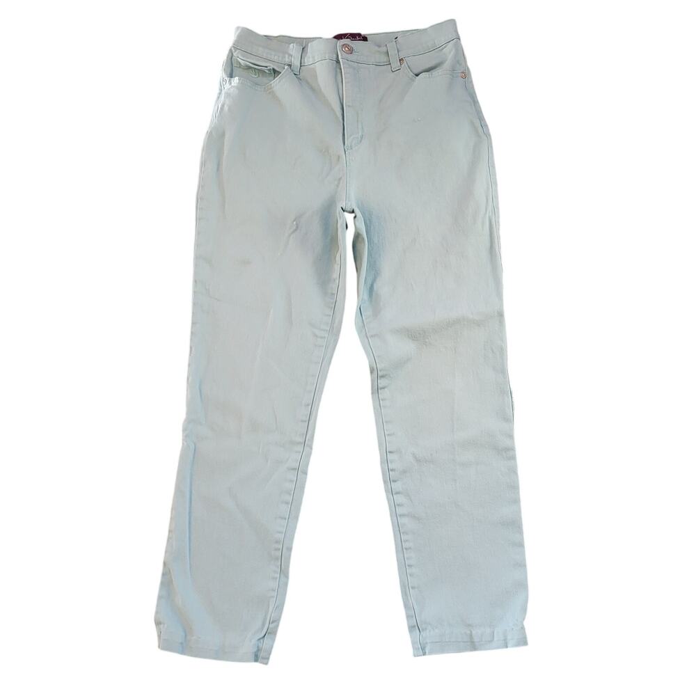 Gloria Vanderbilt Womens Jeans Size 10 Aqua Amanda Jeans High Rise
